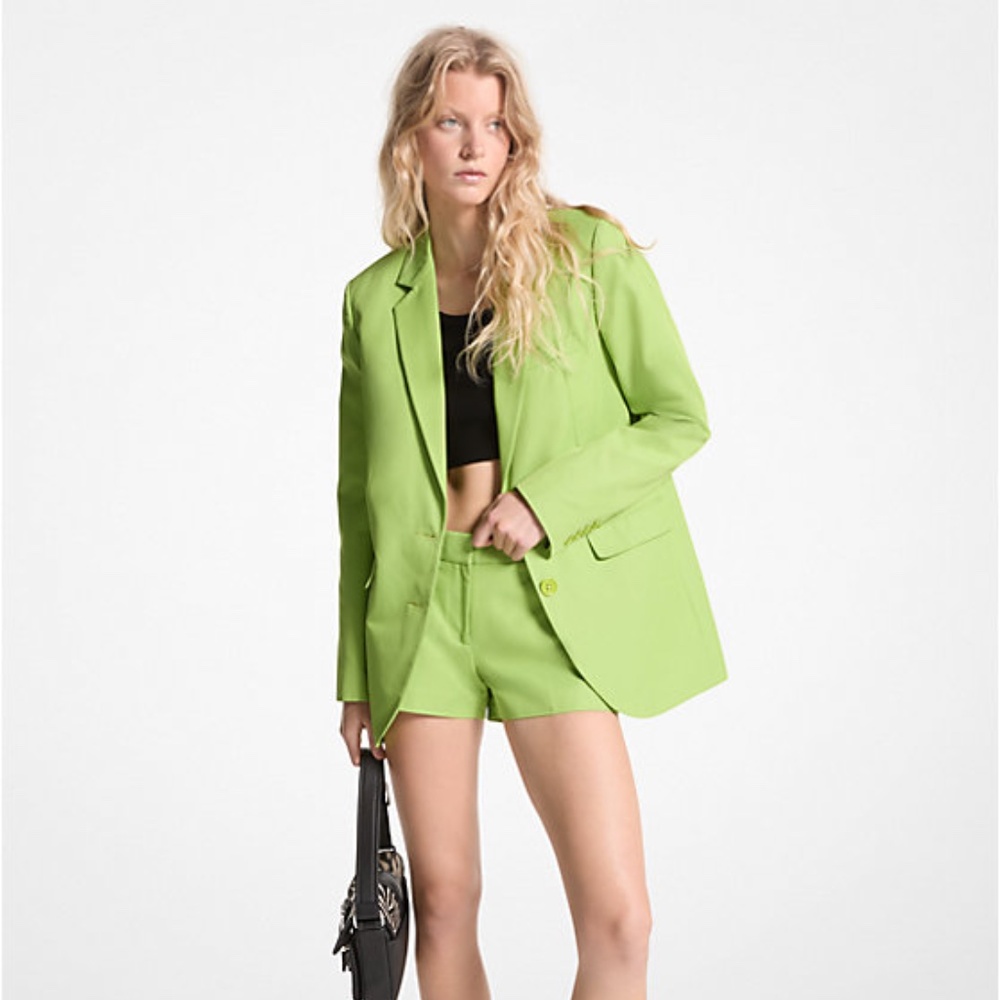 Michael Kors Green Blazer Jacket Oversized